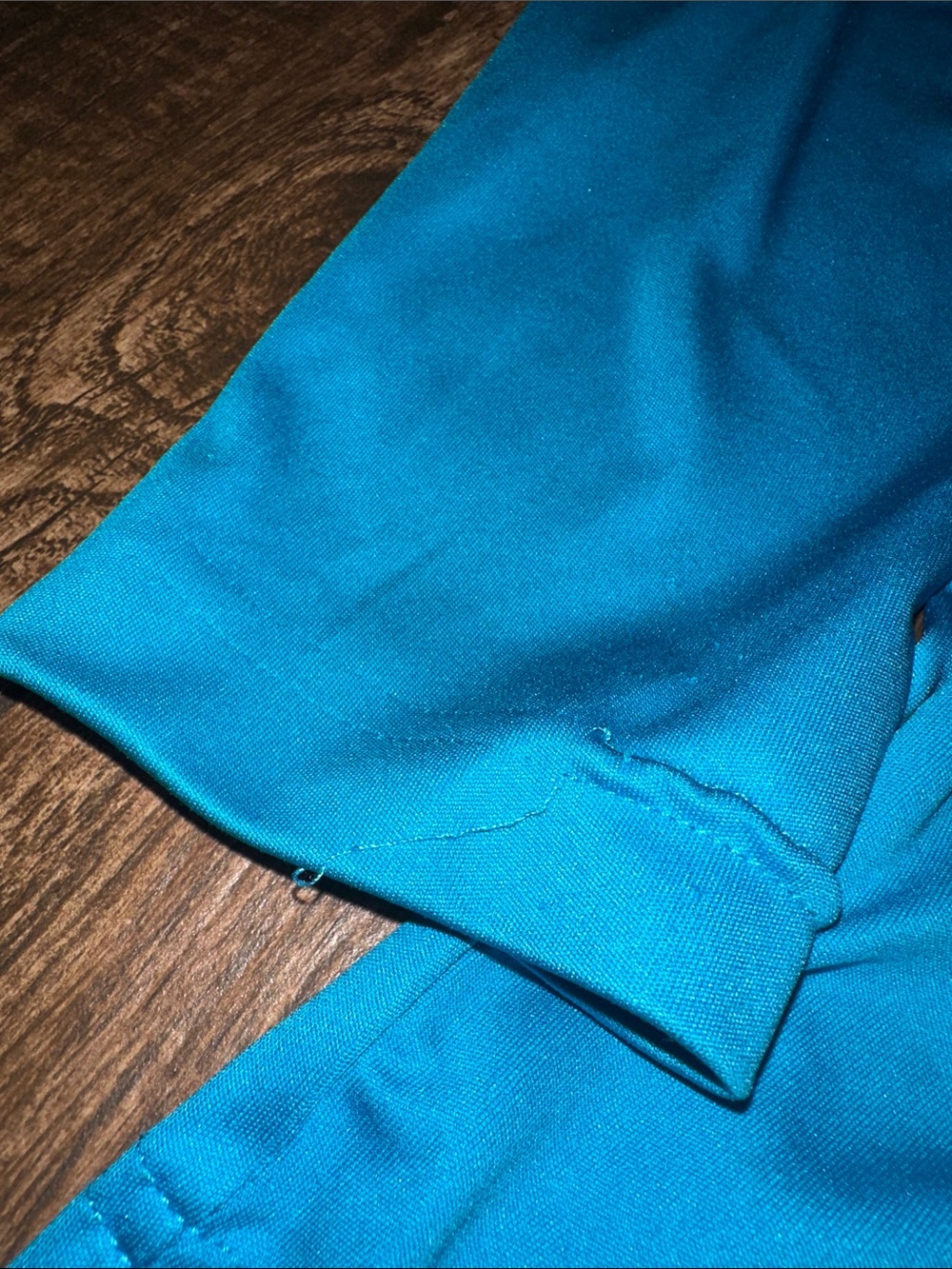 Sport-Tek Men’s Long Sleeve Rash Guard - Bright Teal with Yellow & teal Logo - Picture 4 of 6